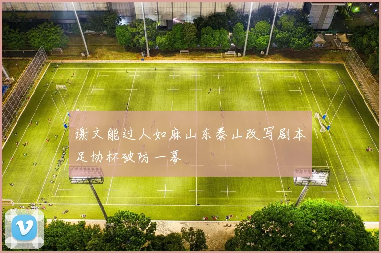 谢文能过人如麻山东泰山改写剧本足协杯破防一幕